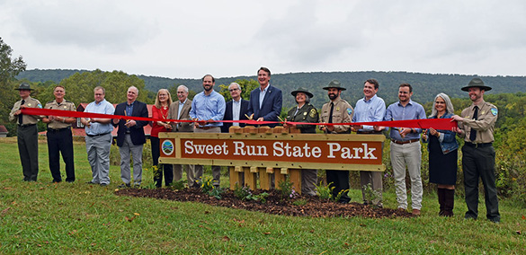 Governor Glenn Younkin dedicates Sweet Run State Park