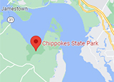 Google map thumbnail showing Chippokes State Park's location Google map thumbnail showing Chippokes State Park's location