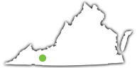 Location of New River Trail State Park in Virginia