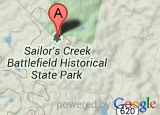 Google map thumbnail showing Sailor's Creek Battlefield State Park's location