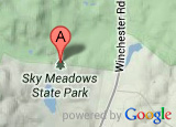 Google map thumbnail showing Sky Meadows State Park's location