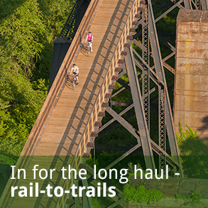mega button for rails to trails biking