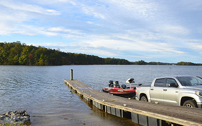 Boat launch at Smith Lake State Park