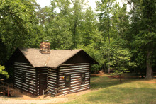 Typical two-bedroom cabin at Fairy Stone State Park.