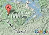 Google map thumbnail showing Fairy Stone State Park's location