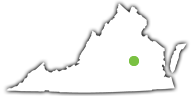 Location of Pocahontas State Park in Virginia