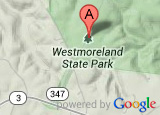 Google map thumbnail showing Westmoreland State Park's location