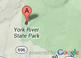Google map thumbnail showing York River State Park's location