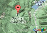 Google map thumbnail showing Douthat State Park's location
