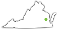 Location of York River State Park in Virginia