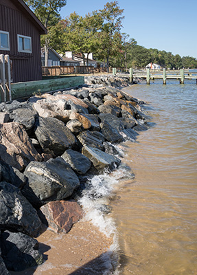 Buffer along the shore