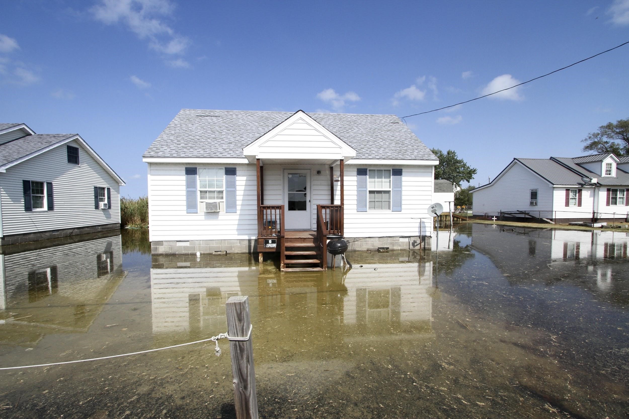 Whether inside or outside of your home, keep appliances and utilities off the ground to protect them from flooding. 