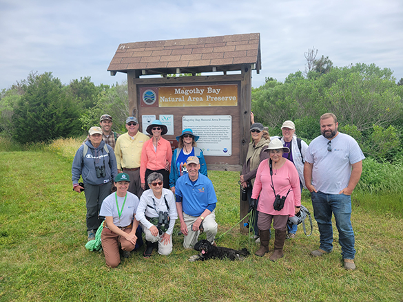 Work day at Magothy Bay Natural Area Preserve