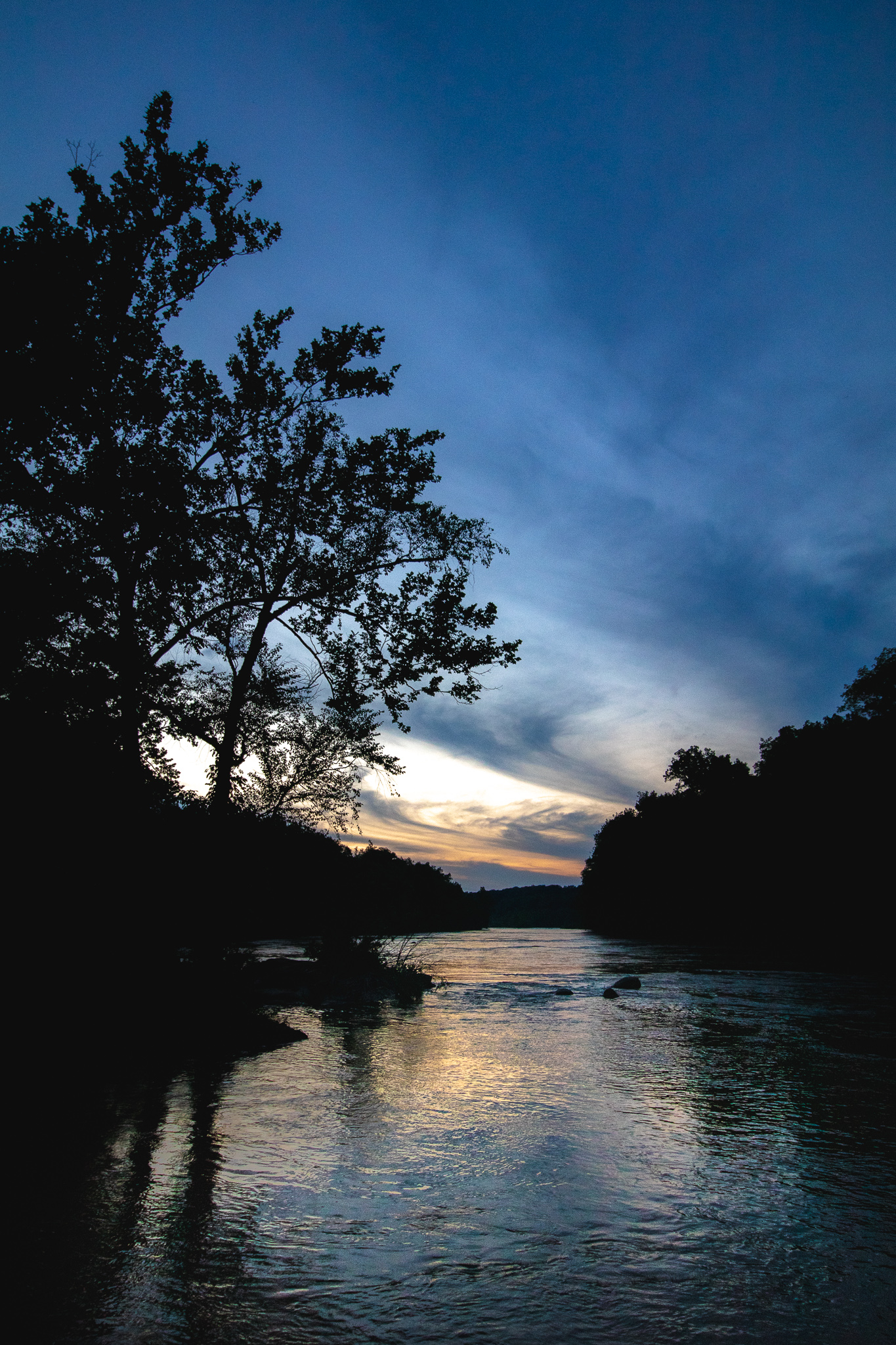 Rappahannock River at dusk. Kate Guy Photography