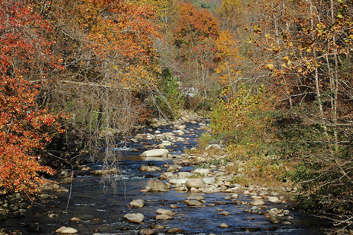The Rockfish River, a designated state scenic river since 1990. Photo courtesy Nelson County.