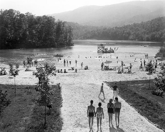Swimming beach at Fairy Stone