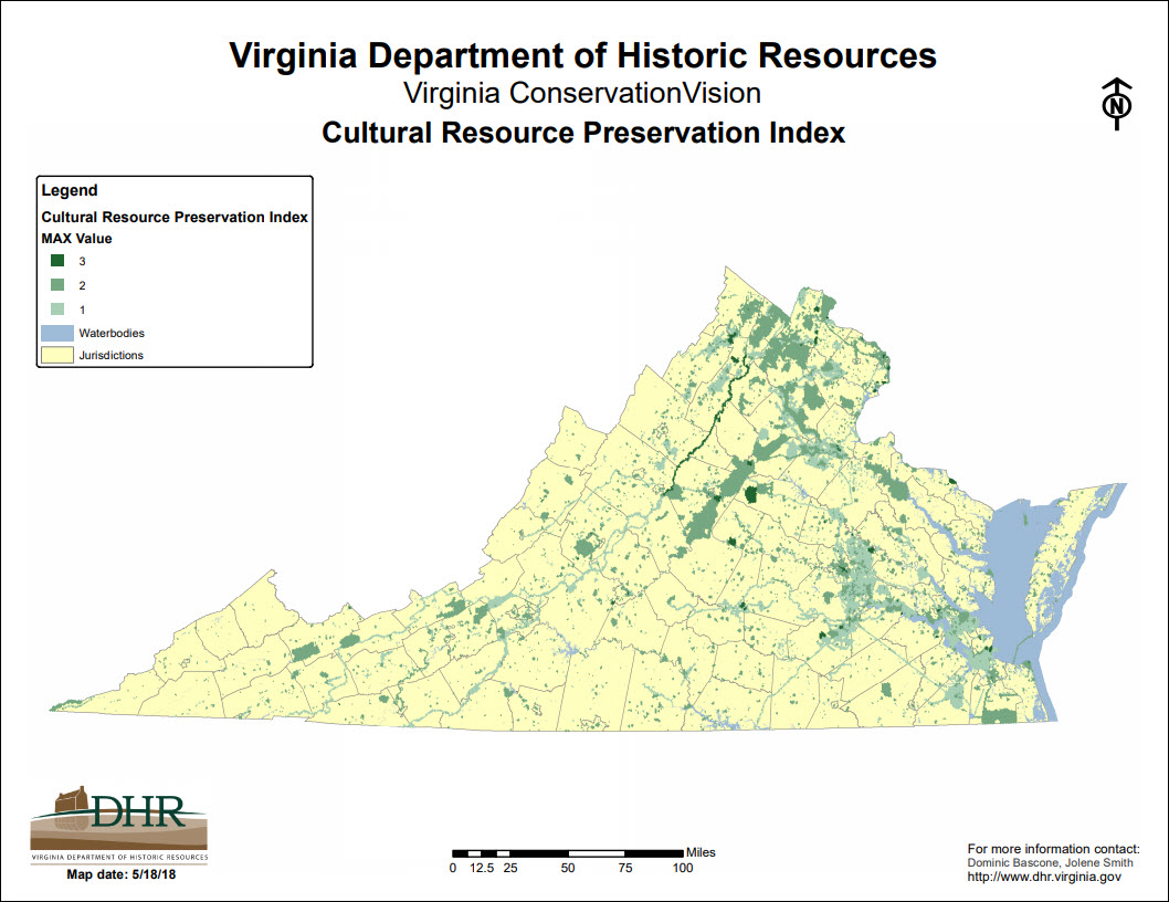 Cultural resource preservatin index map