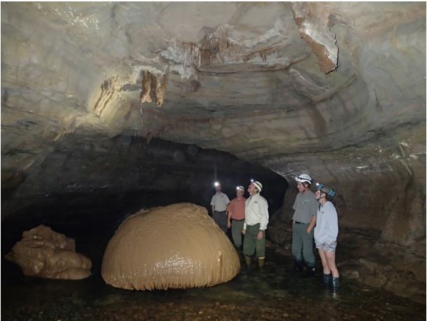 Inside of a cave