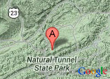 Google map thumbnail showing Natural Tunnel State Park's location Google map thumbnail showing Natural Tunnel State Park's location