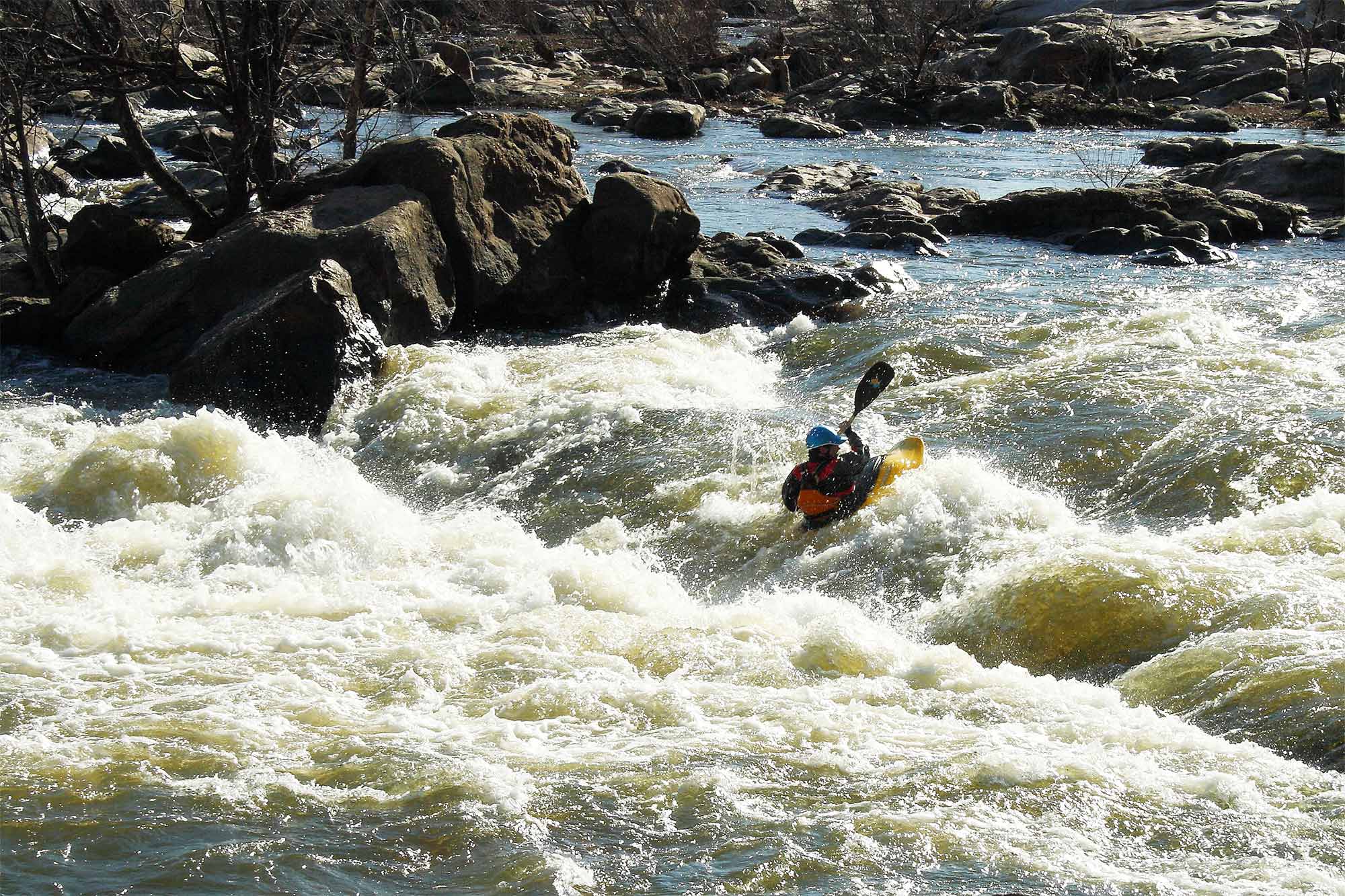 Rapids are a draw at the Falls of the James in Richmond.  Photo: Tricia Pearsall