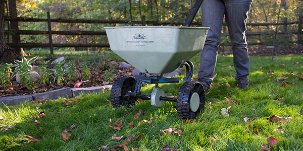 Spreading fertilizer