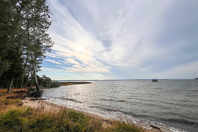 View from Brewer’s Point Campground at Belle Isle State Park