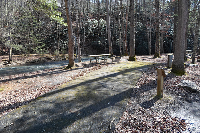 Site 16 in Creekside Campground at Hungry Mother State Park