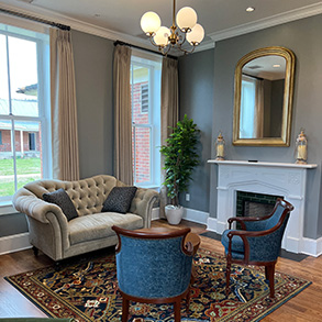 Parlor at the Inn at Foster Falls