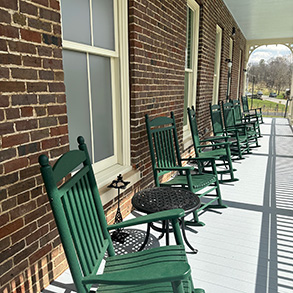 Porch at the Inn at Foster Falls