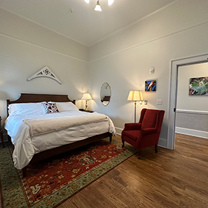 Bedroom in the Inn at Foster Falls