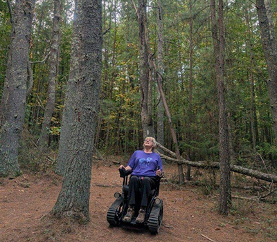 All-terrain wheelchair at Claytor Lake State Park