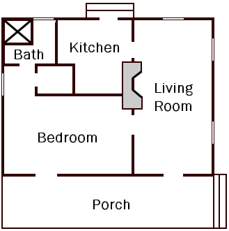 One bedroom cabin*