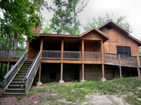 Cabin at Bear Creek Lake.