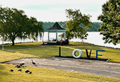 Gazebo at Claytor Lake.