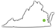 Location of Chippokes State Park in Virginia