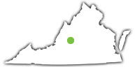 Location of Natural Bridge State Park in Virginia