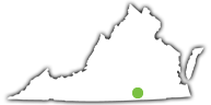 Location of Occoneechee State Park in Virginia