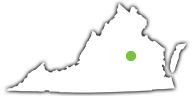 Location of Powhatan State Park in Virginia