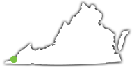 Location of Wilderness Road State Park in Virginia