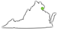 Location of Widewater State Park in Virginia