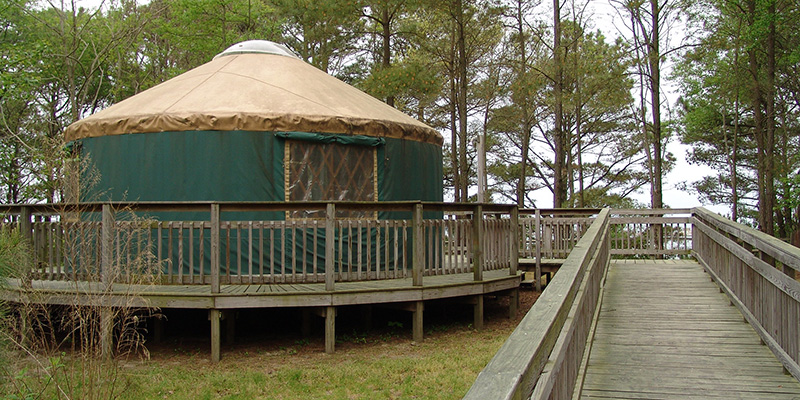 Yurt at Kiptopeke State Park