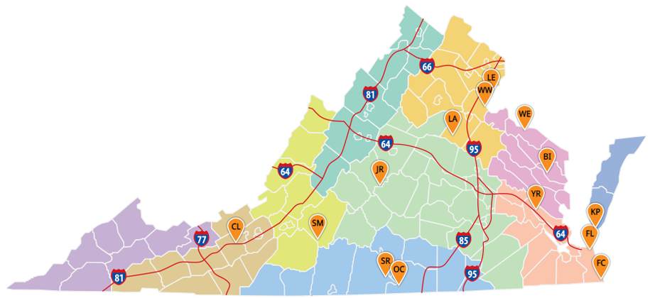 map of parks with motorboat access