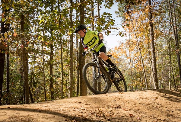 Mountain biking at Pocahontas State Park