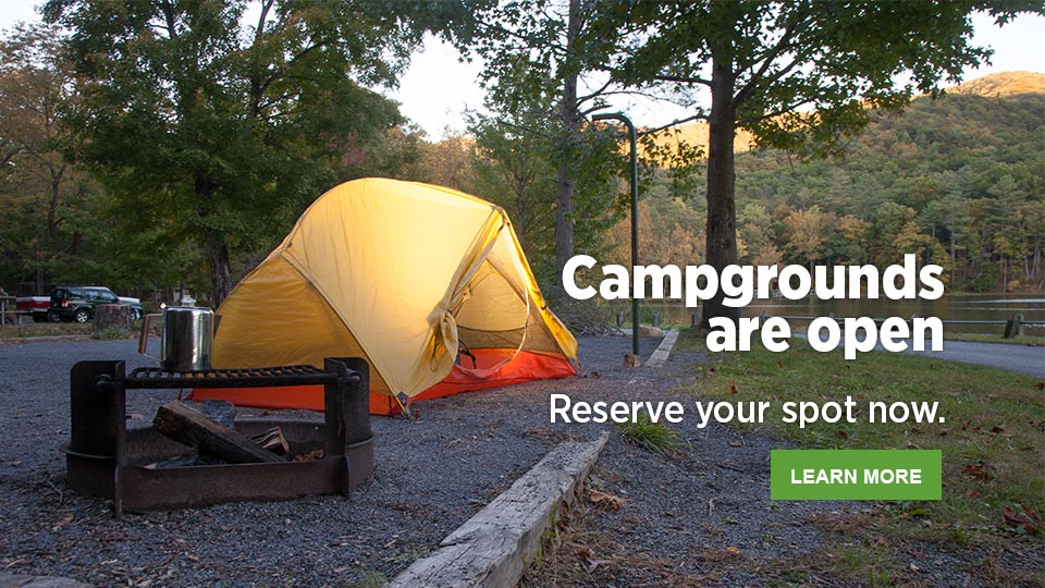 Campgrounds are now open