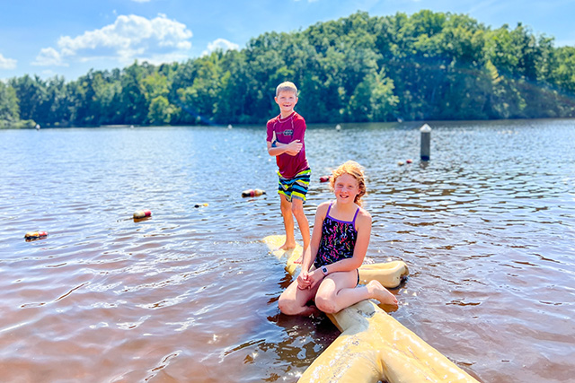 Kids playing in the water at Twin Lake State Park. Photo Christen McKey