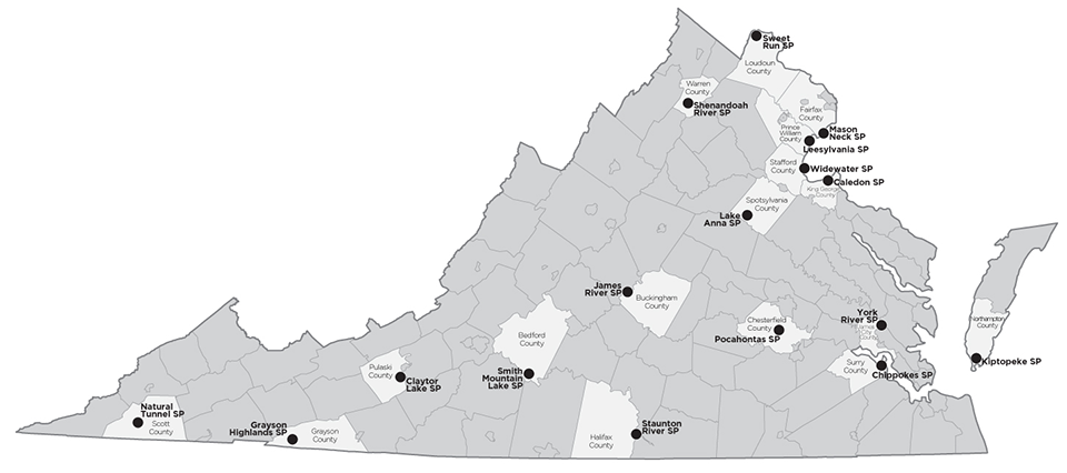 Hunting opportunities map
